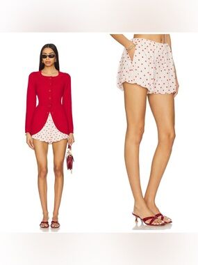 NWT POSSE Aurelia Short in Petite Polka Dot